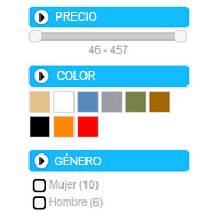 Navegación por facetas Navegación por facetas