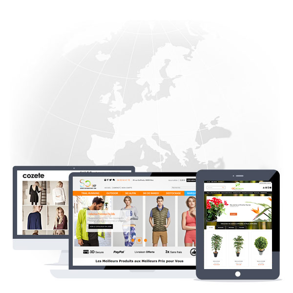 Un sito e-commerce internazionale
